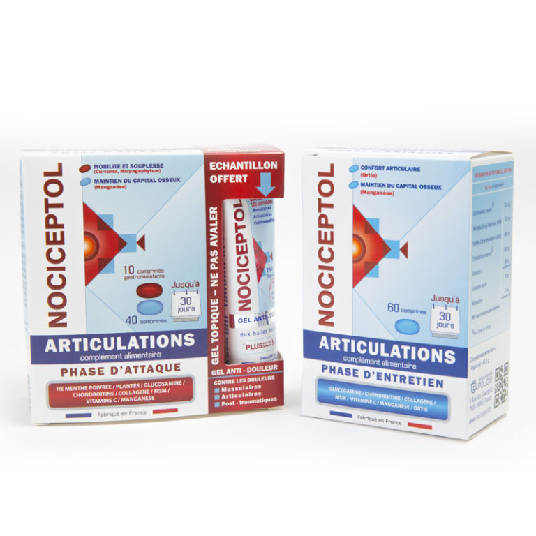 ComplementsNOCICEPTOL boite de Nociceptol Phase d'entretien et Phase d'attaque